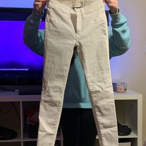 White jeans size 00 long.